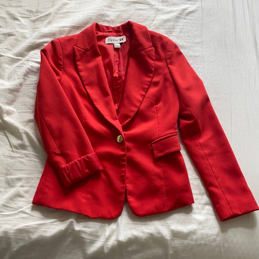 Red blazer
